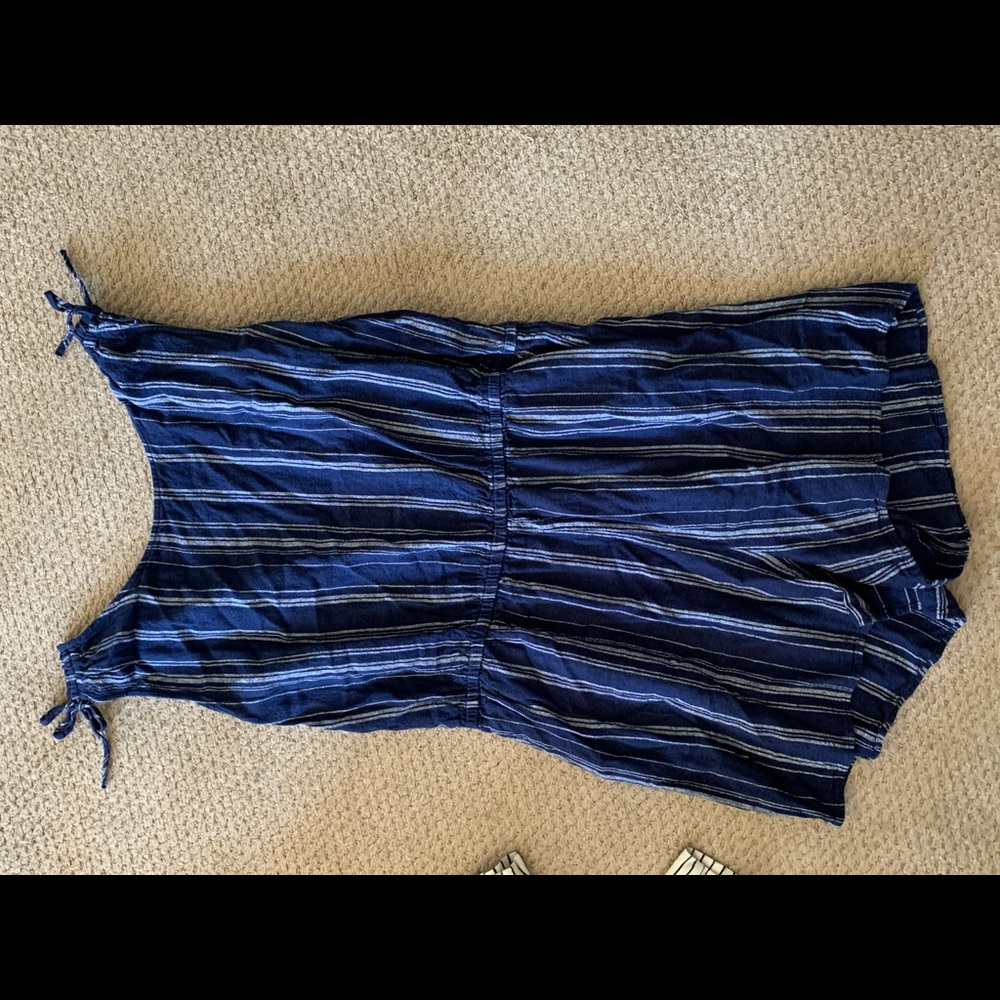 Navy shorts romper